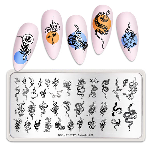 Placa Stamping Animal #009