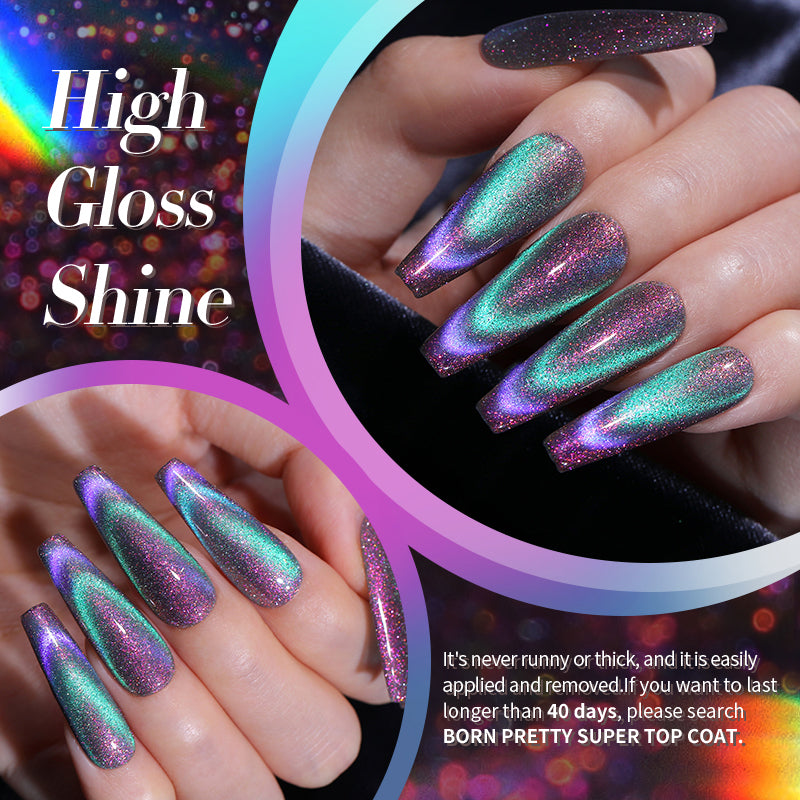 Set 6 Esmaltes Gel Reflective Glass Magnetic