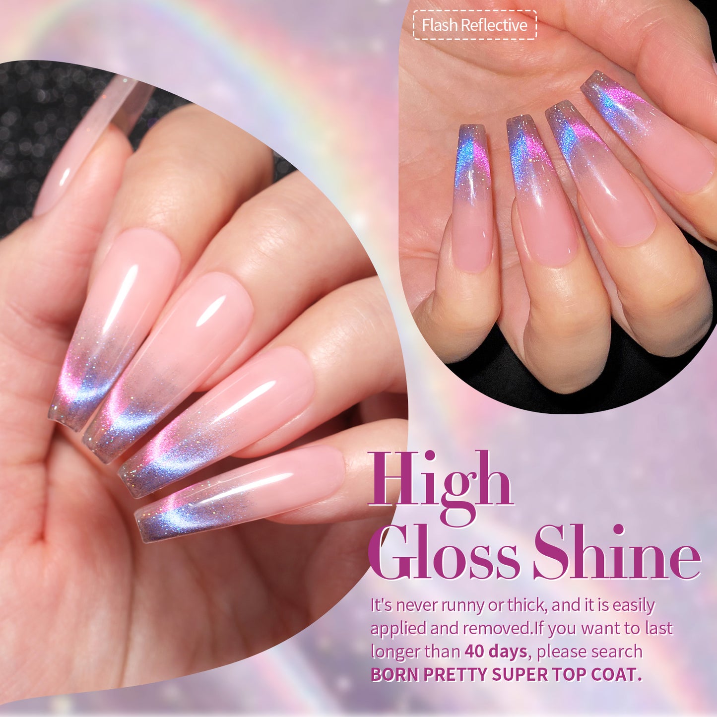Set 6 Esmaltes Gel 10 ml - Cat Magnetic #01