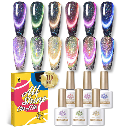 Set 6 Esmaltes Gel 10 ml - Cat Magnetic #01