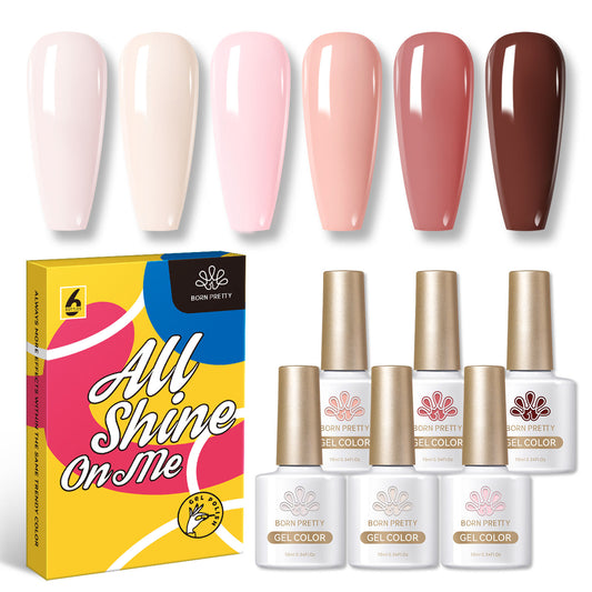 Set 6 Esmaltes Gel 10ml - Naturaleza #01