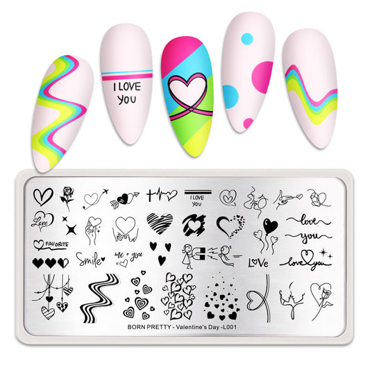 Placa Stamping Valentine #001