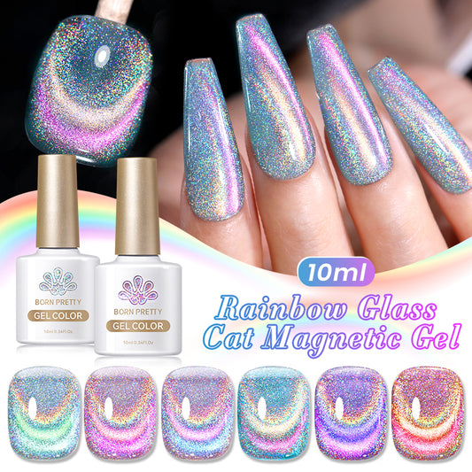 Esmalte Gel Cristales de Arcoiris Magnetic