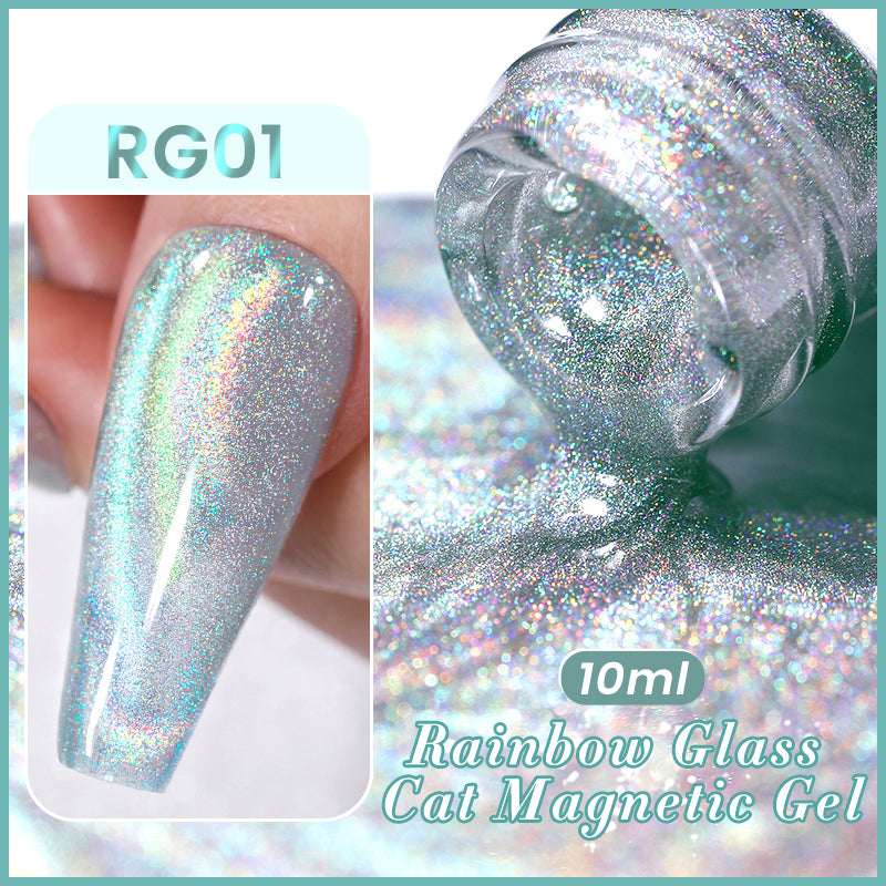 Esmalte Gel Cristales de Arcoiris Magnetic