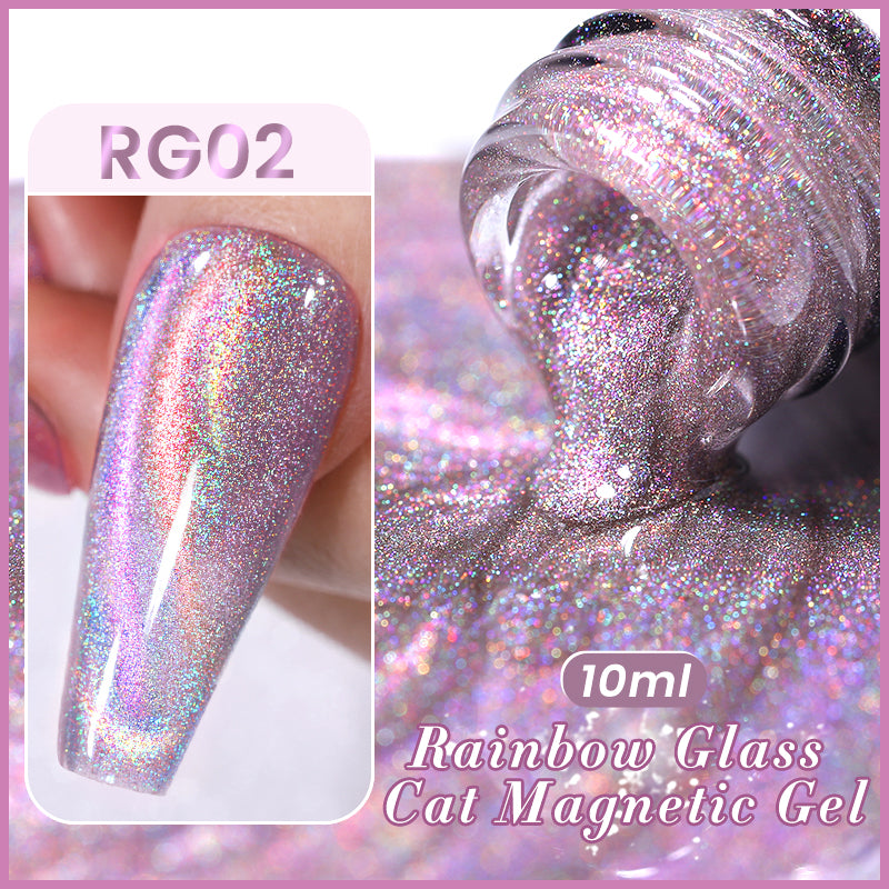 Esmalte Gel Cristales de Arcoiris Magnetic