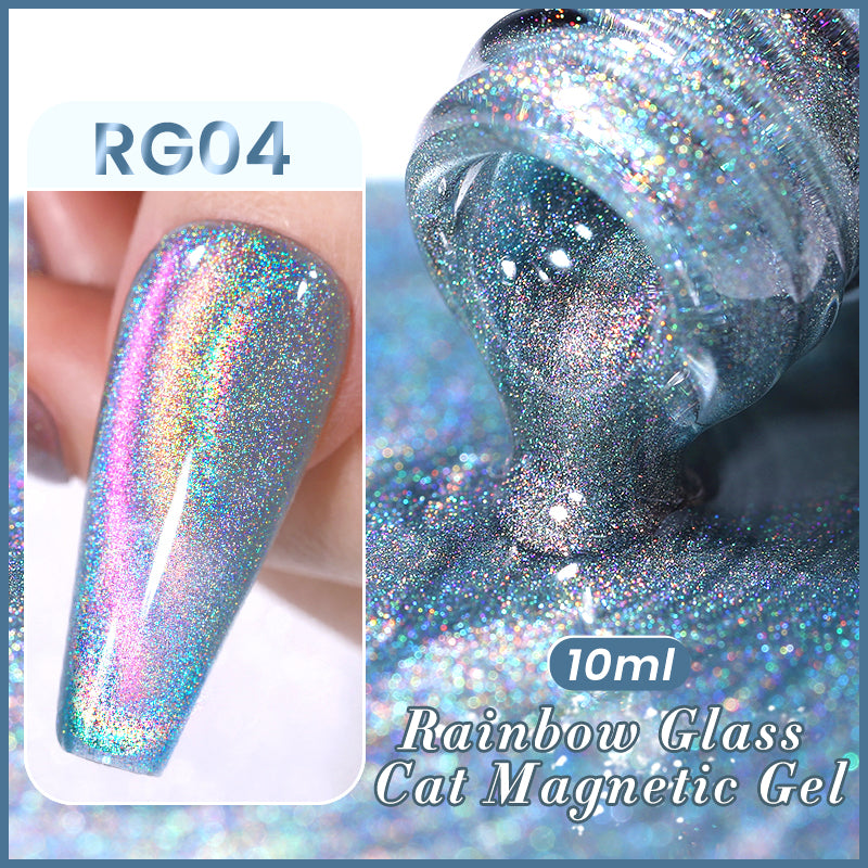 Esmalte Gel Cristales de Arcoiris Magnetic