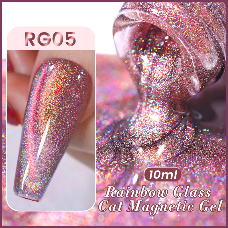 Esmalte Gel Cristales de Arcoiris Magnetic