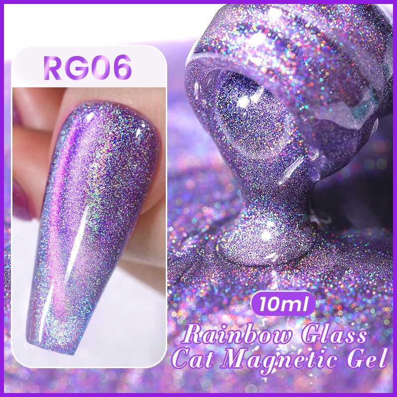 Esmalte Gel Cristales de Arcoiris Magnetic