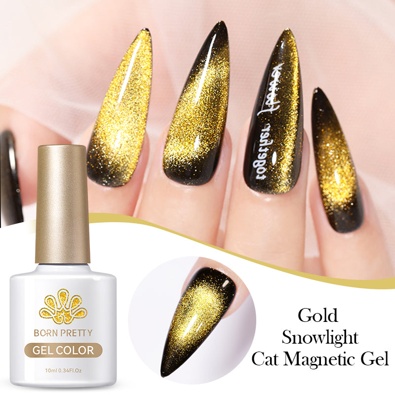 Esmalte Gel Efecto Nieve de Oro Magnetic - 10ml