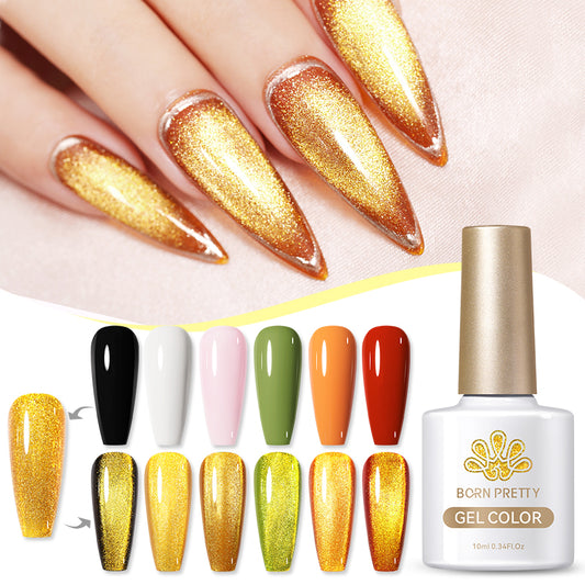 Esmalte Gel Efecto Nieve de Oro Magnetic - 10ml